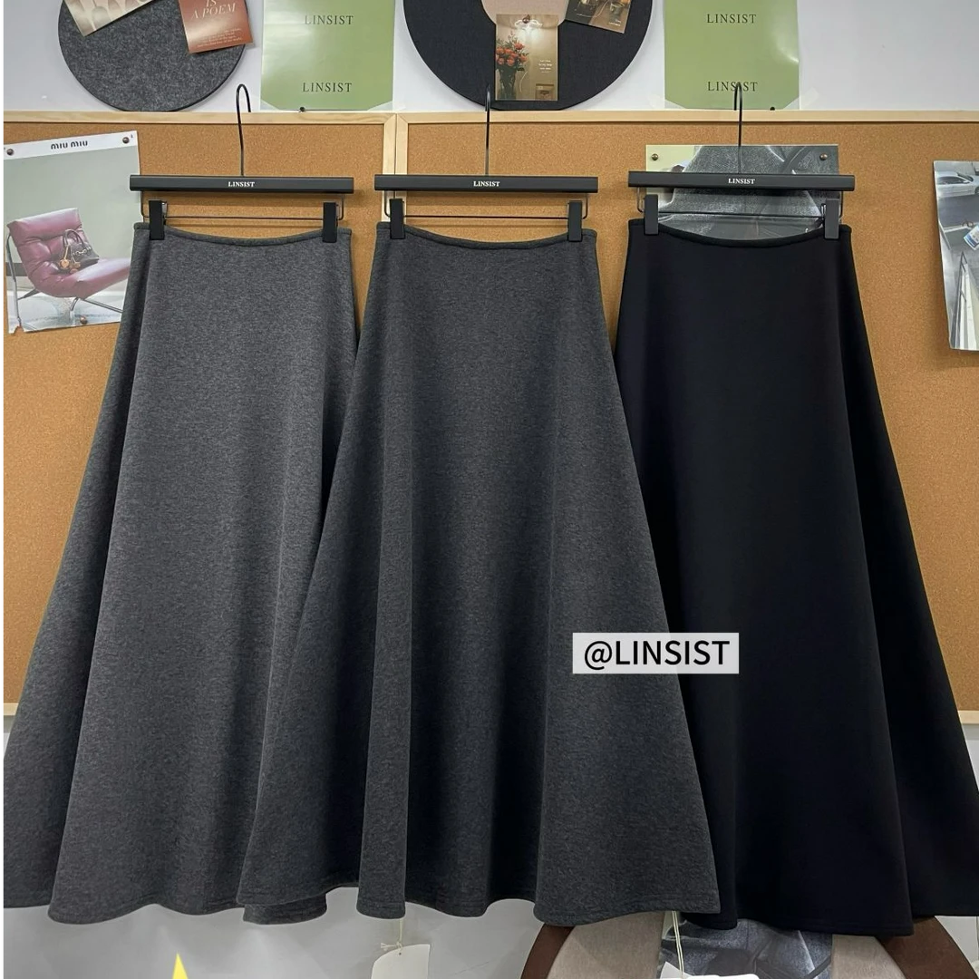 卡麦酱-MH 大摆A字加厚半裙 5678