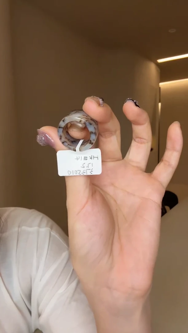 【闪购商品】和田玉戒指未镶嵌14码豹纹多样性发其一