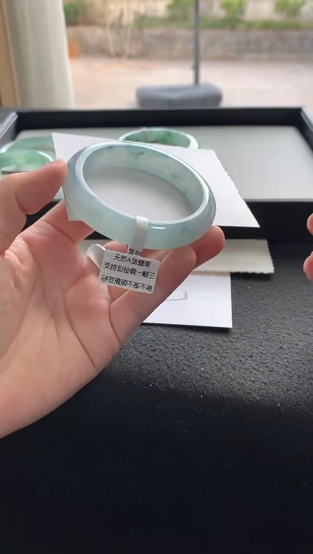 未镶嵌手镯翡翠55.5正圈Y4063买断