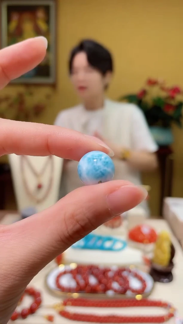 针钠钙石（海纹石）未镶嵌颈饰1@@ZY40428001