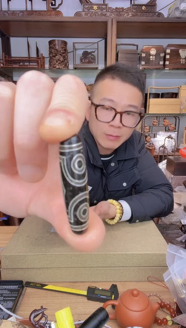 【闪购商品】乌木类书架015玛长形桶珠