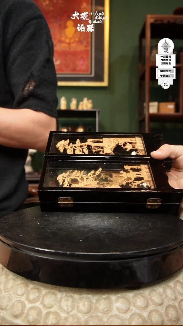 瓷片大观论器摆件