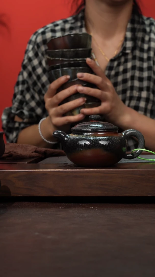 茶壶紫砂喜**遂柴烧仿古窑宝