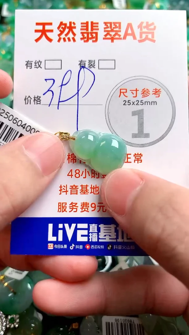 翡翠18K金镶嵌颈饰0851423771