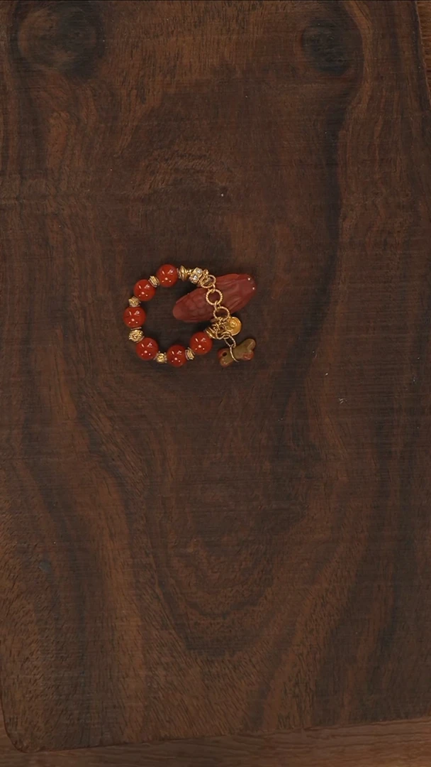 【闪购商品】南红玛瑙戒指18K金镶嵌S3069-定制