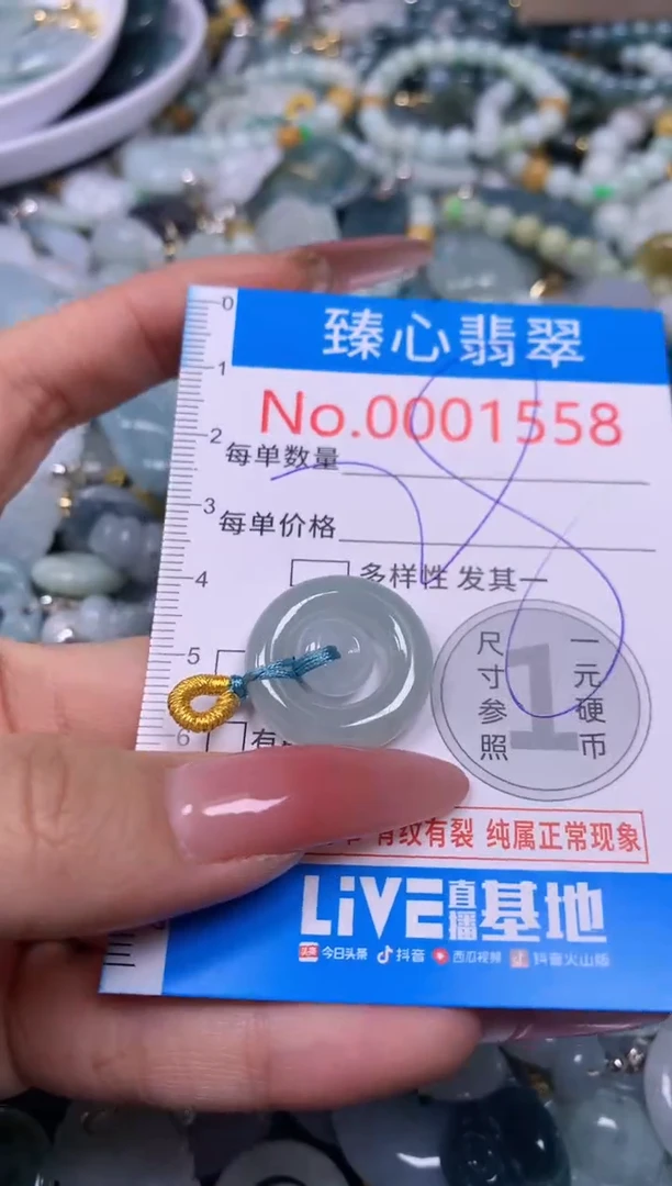 【闪购商品】翡翠颈饰未镶嵌含绳0001558
