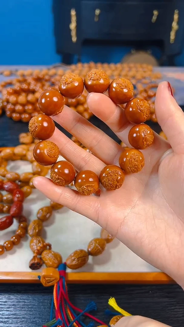 手串/手链橄榄核混****起正圆钟馗18+
