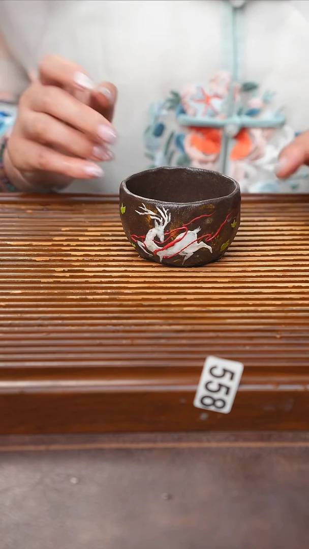 万古烧粗陶手工茶具