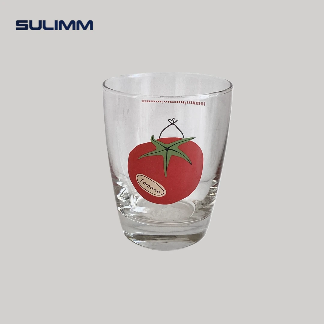 简约风牛奶杯奶杯可爱透明日式玻璃杯番茄杯