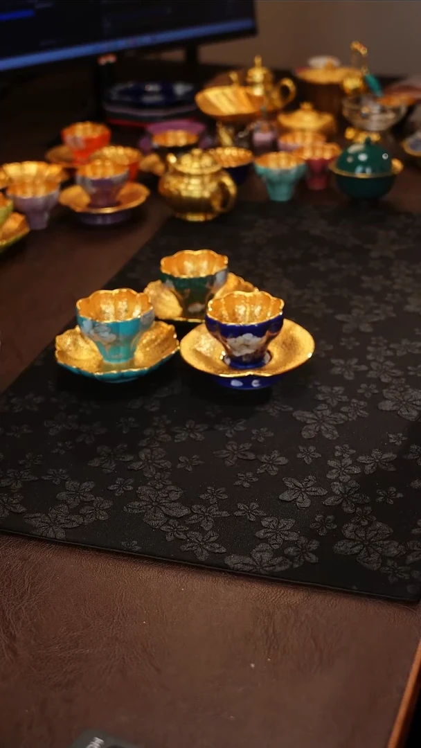 茶杯紫砂【宜景窑系列】蓝宝王子曼陀罗