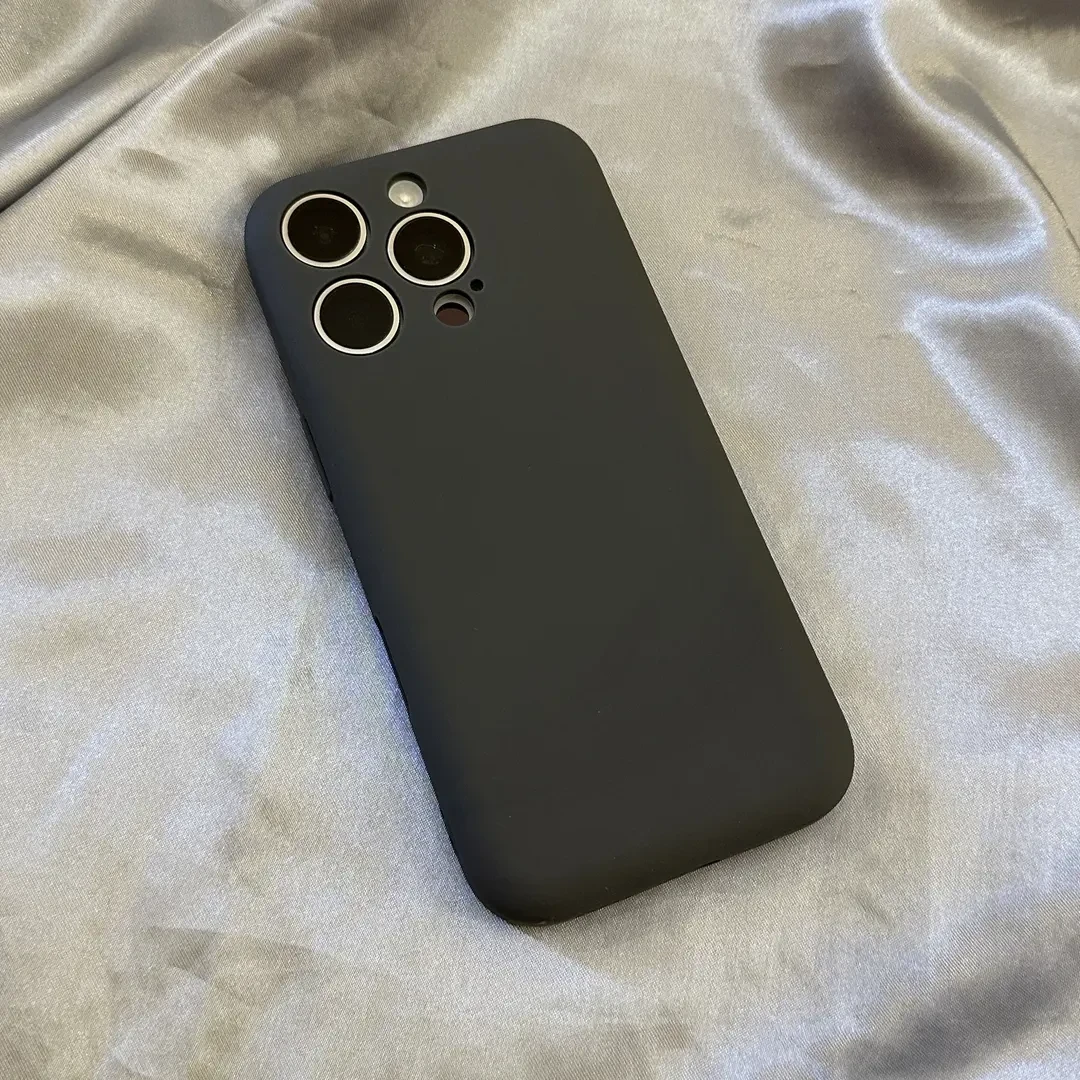 奥菲顿新款纯色简约适用16promax手机壳15/14Pro软糯13一体肥皂壳