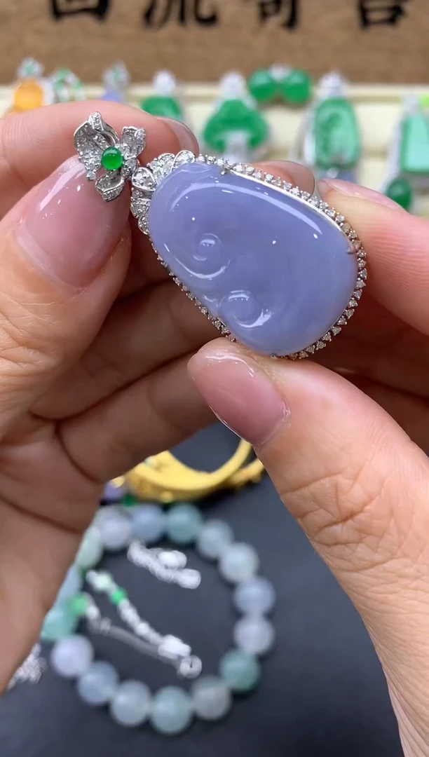 【闪购商品】翡翠颈饰18K金镶嵌558-中国好珍宝