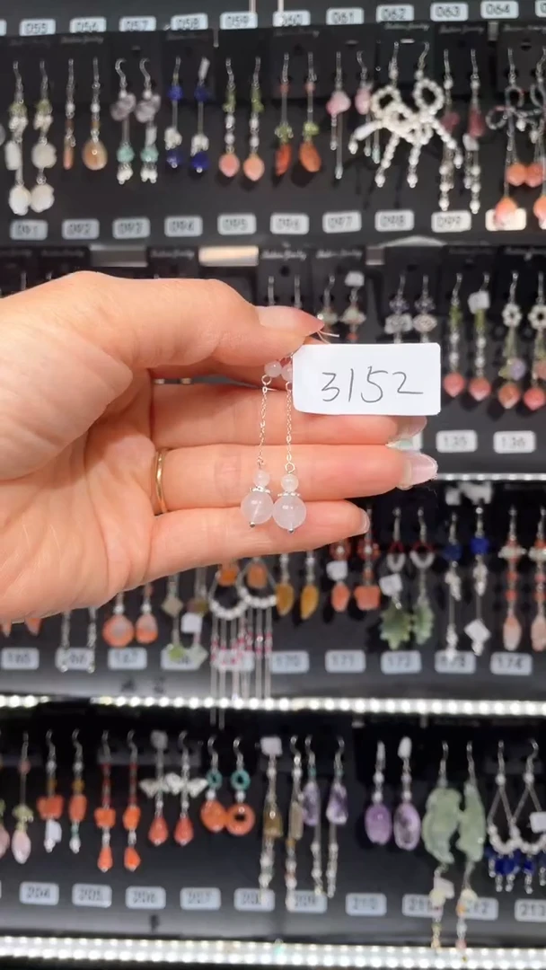 紫晶耳饰银S925镶嵌喜欢拍