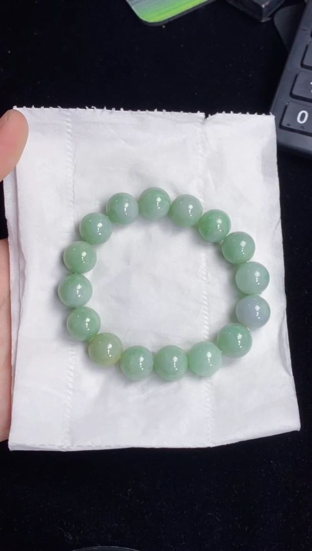 未镶嵌手串翡翠70号链接天然缅甸A货翡翠一物一证