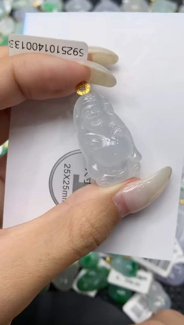 颈饰18K金镶嵌翡翠11111111111
