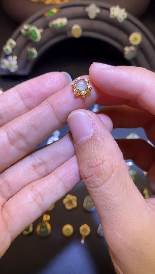 吊坠(不含链)银S925镶嵌翡翠1