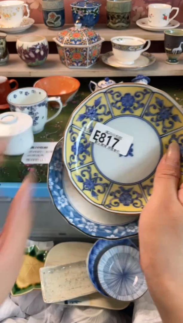 瓷片月*瓷器瓷器E817