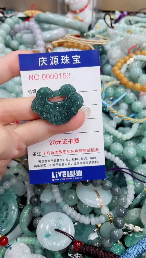 翡翠未镶嵌颈饰035