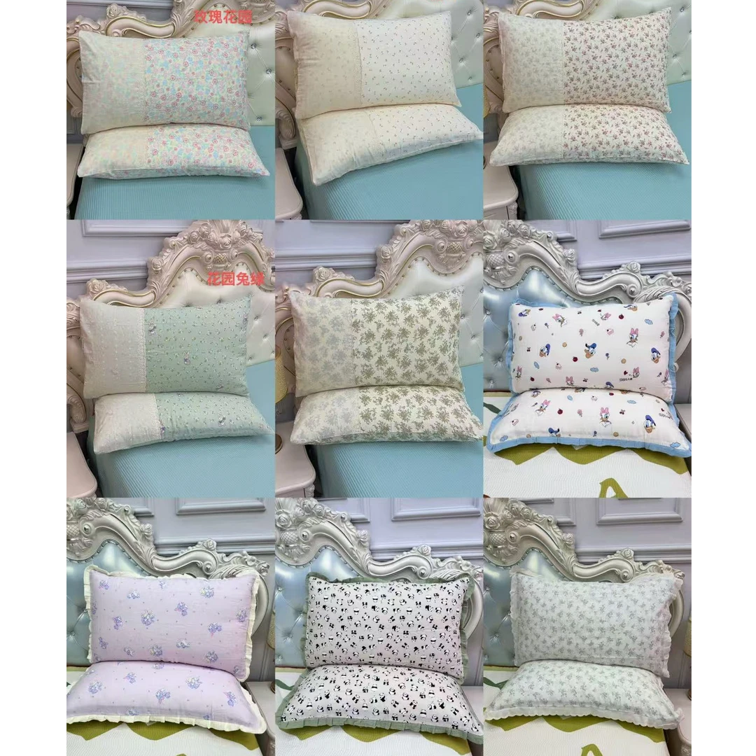 母婴 有氧双层纱超柔软透气 纯棉单枕套！