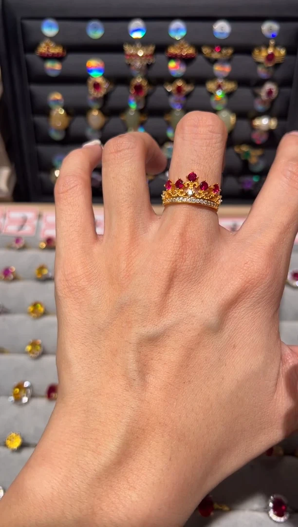 【闪购商品】红宝石戒指银S925镶嵌486563