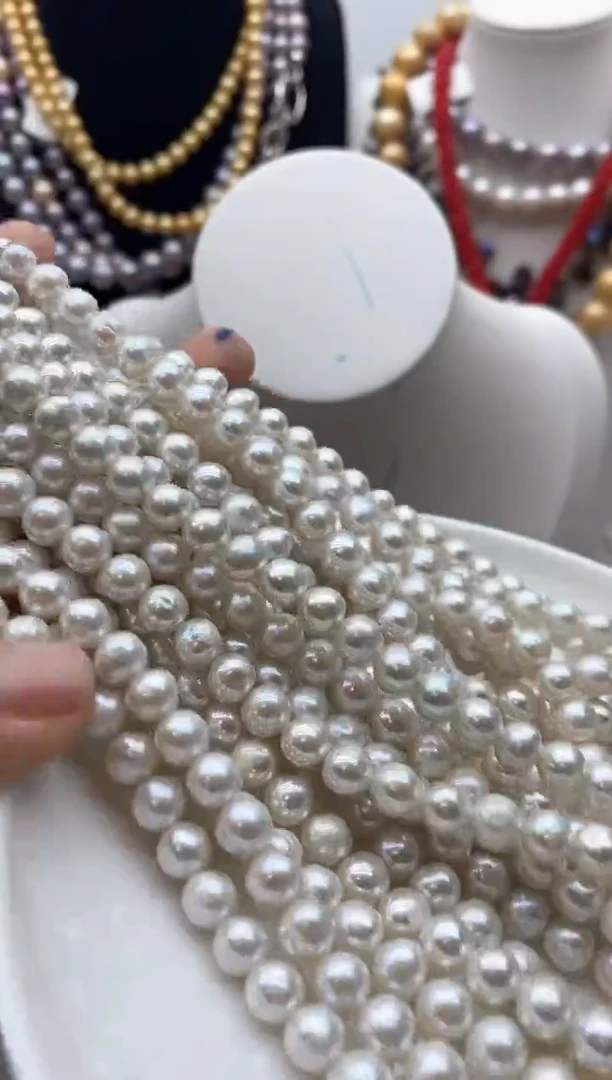 【闪购商品】淡水珍珠颈饰钛钢9