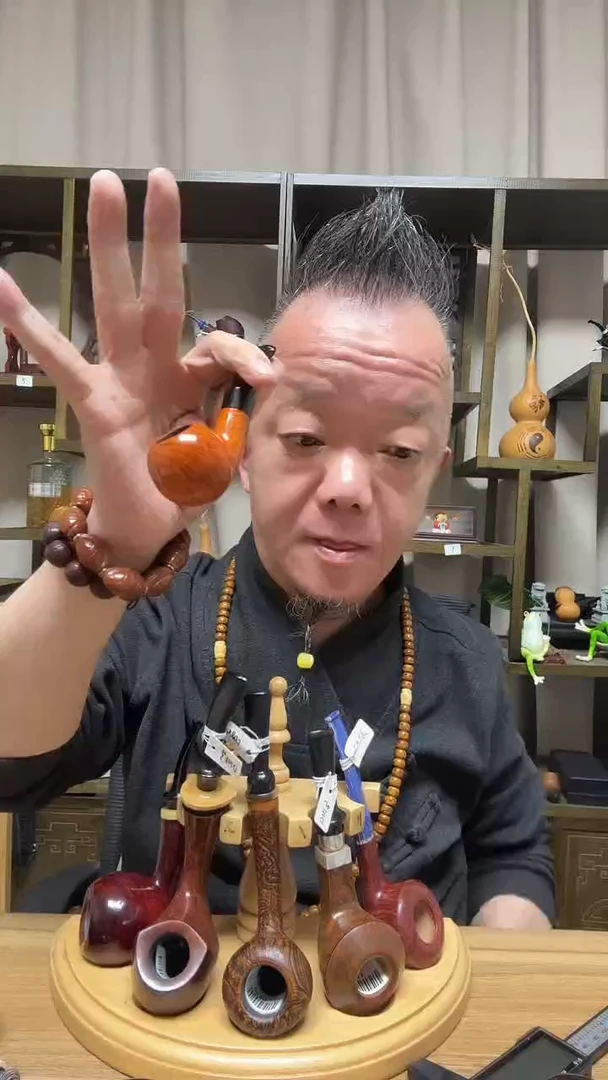 wd33纯手工石楠木烟斗-亮面