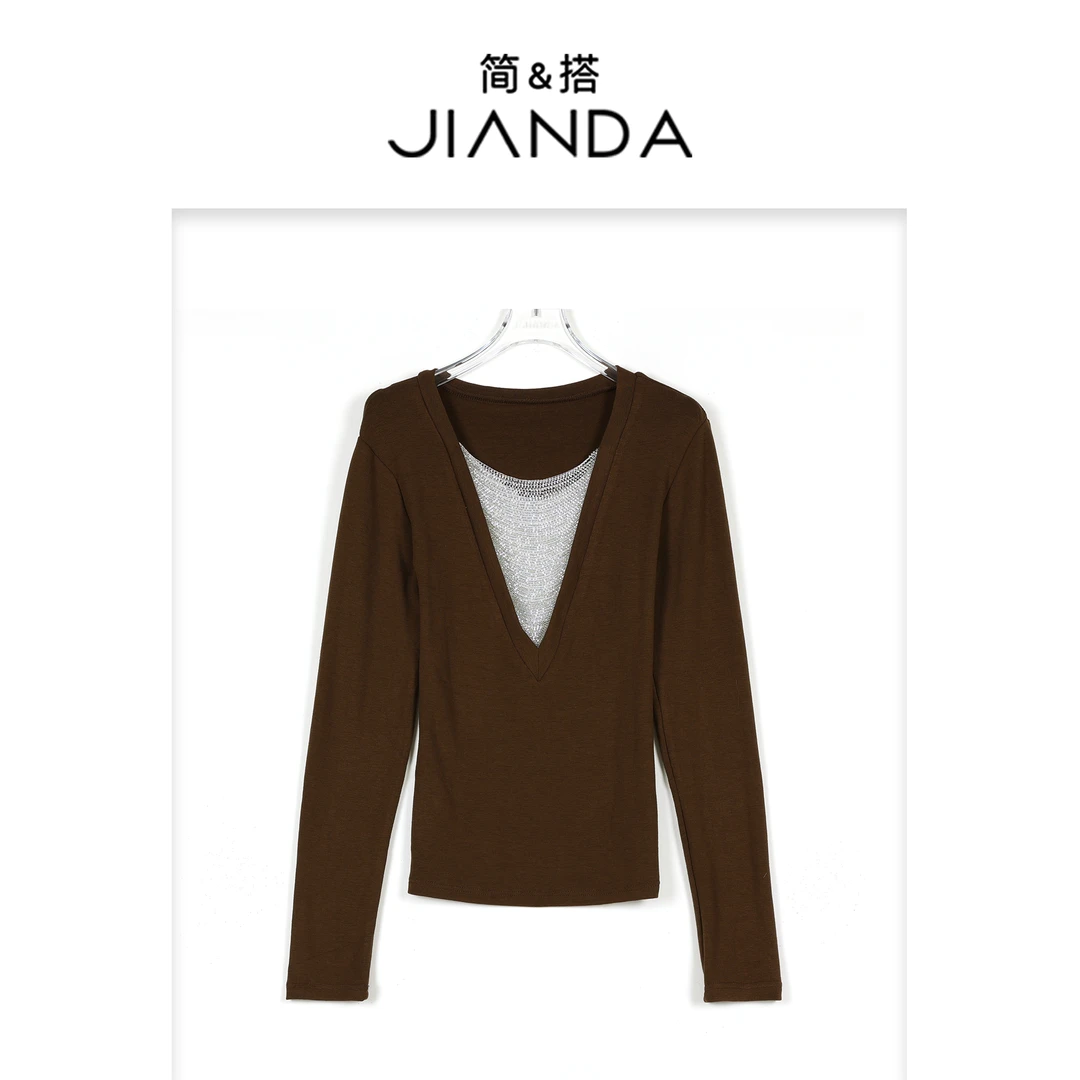 简&搭【千屿Sheila】秋冬穿搭 重工拼接上衣253-SY/1006-5500644