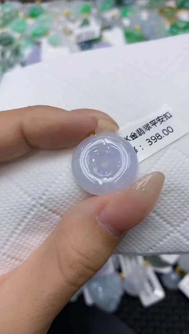 颈饰18K金镶嵌翡翠111111111111