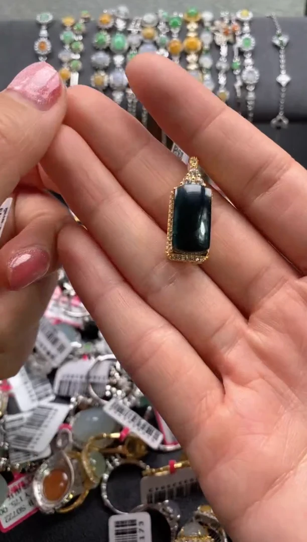 【闪购商品】翡翠戒指银S925镶嵌222222     3