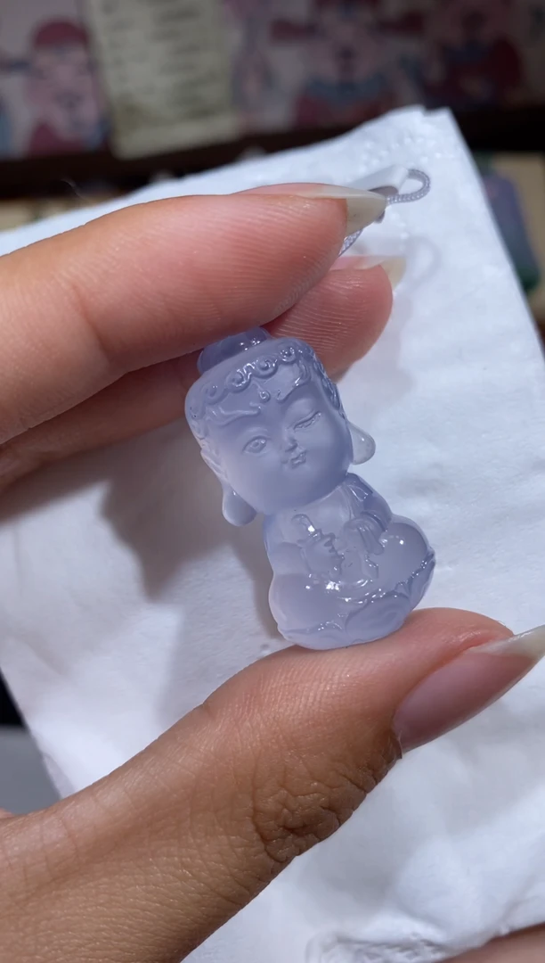 玛瑙/玉髓颈饰未镶嵌不动宝宝佛