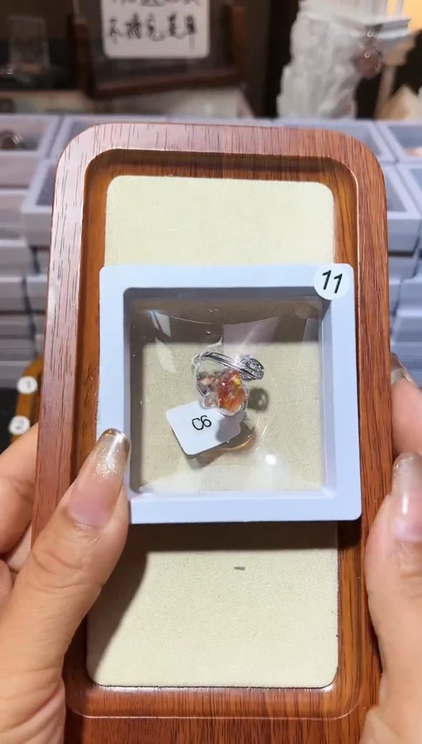 【闪购商品】水晶戒指银S925镶嵌定制