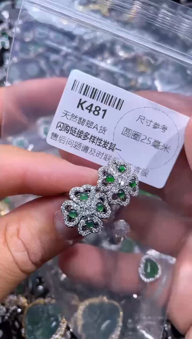 【闪购商品】翡翠颈饰未镶嵌K481戒指 多样性发其一