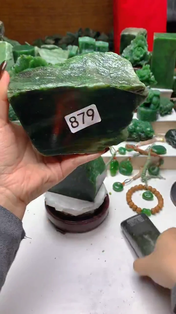 未镶嵌和田玉珠宝半成品1