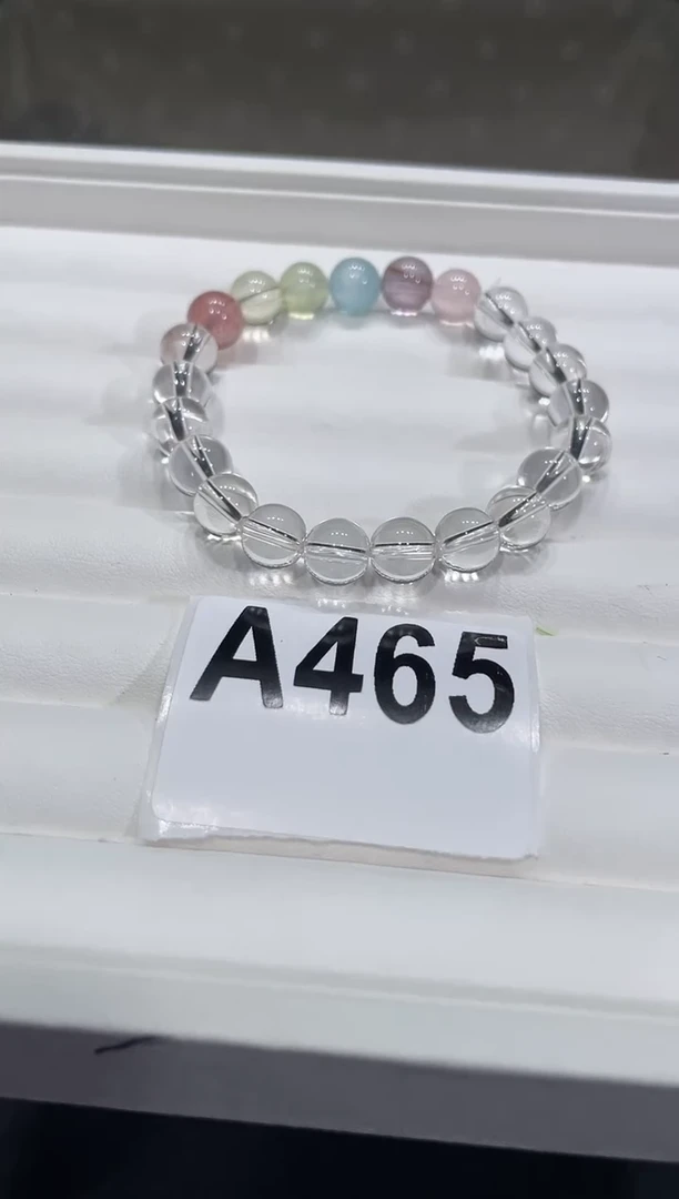 水晶手链未镶嵌A465白水晶8