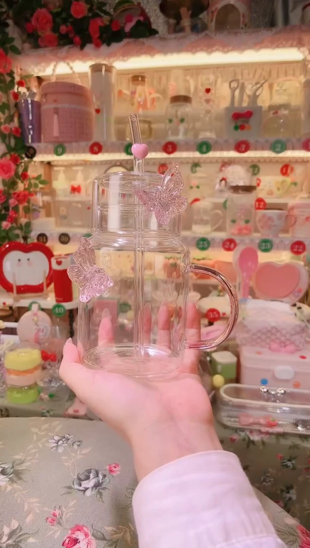 摆件品质好发货快放心拍！手柄吸管杯