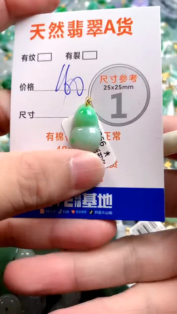 颈饰18K金镶嵌翡翠0098283957