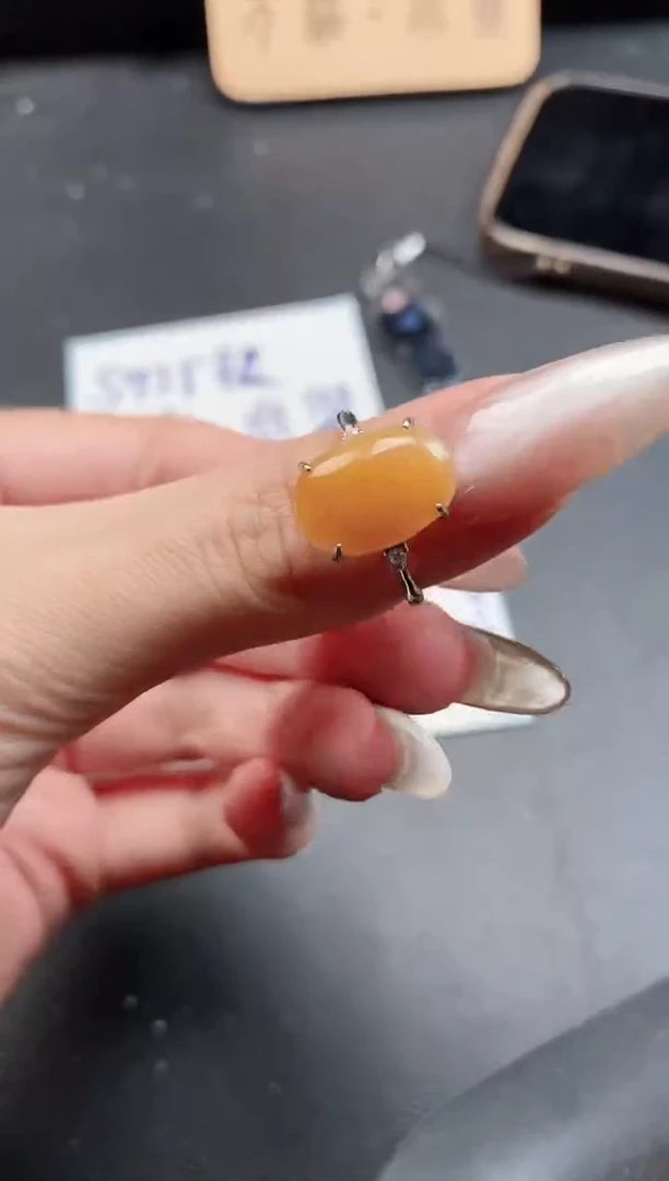 银S925镶嵌戒指翡翠51511
