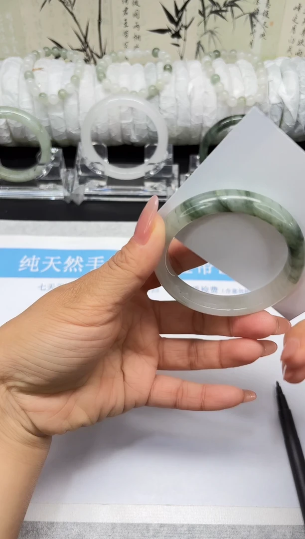 未镶嵌手镯石英质玉A27-55/56/57