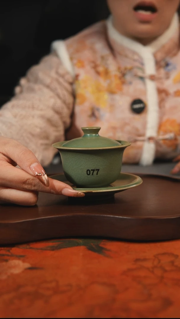 杯子瓷孤*汝州原产地原矿仿古老釉q077