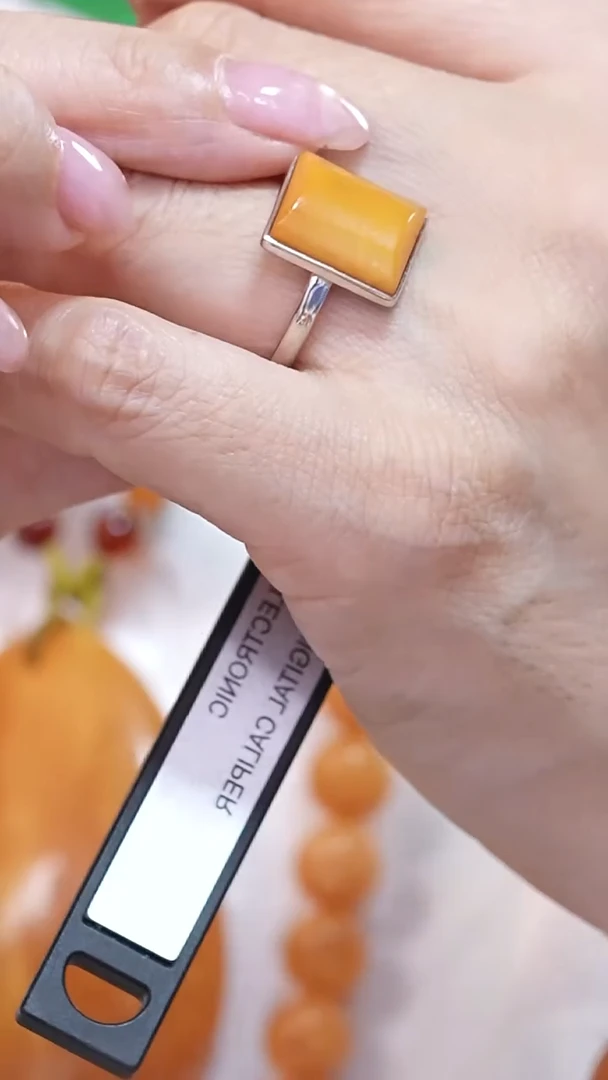 蜜蜡颈饰银S925镶嵌7522天然蜜蜡珠宝奇石云端妖孽全部保真