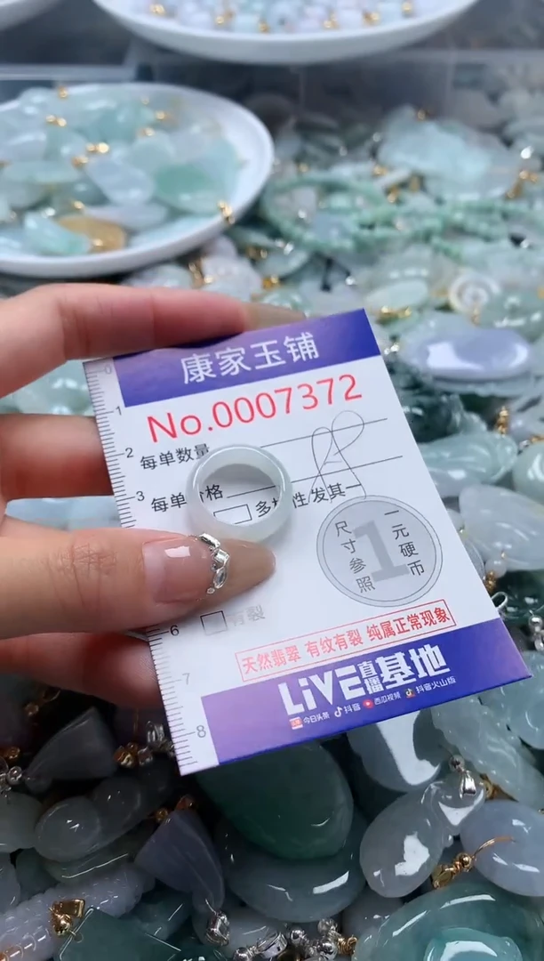 翡翠未镶嵌吊坠(不含链)7372