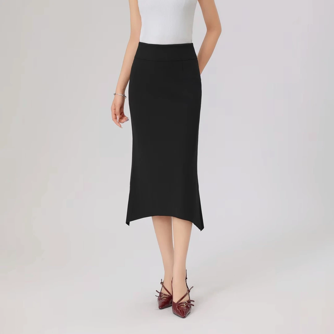 GIRDEAR/哥弟 百搭鱼尾裙梦想高腰开叉显瘦女装半身裙1200263