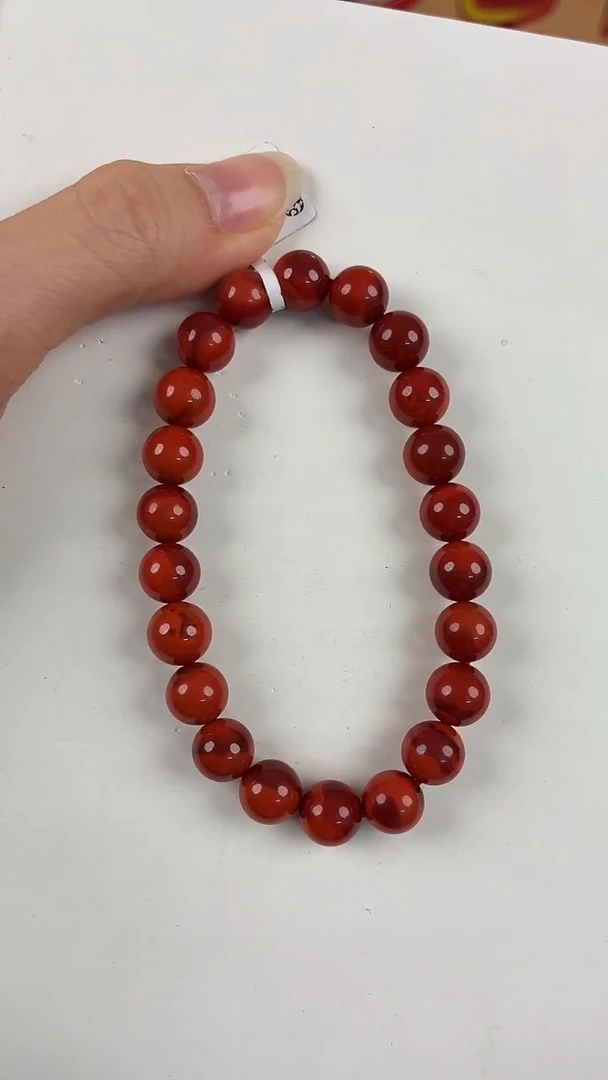 未镶嵌瓦西手串9mm南红玛瑙（一个/条）