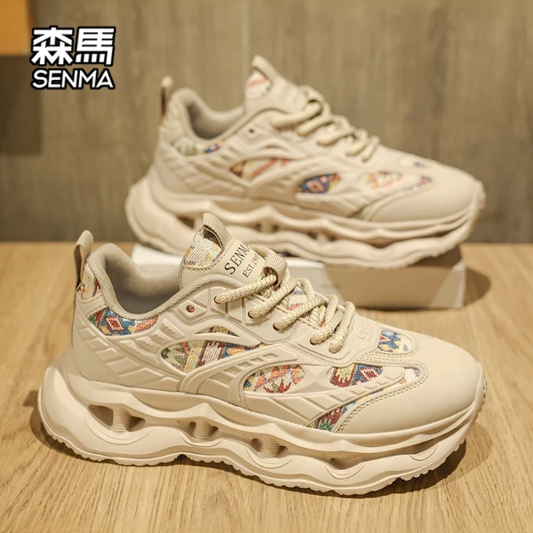 森马男鞋秋季新款防臭情侣老爹潮鞋子男女同款百搭潮流休闲运动鞋