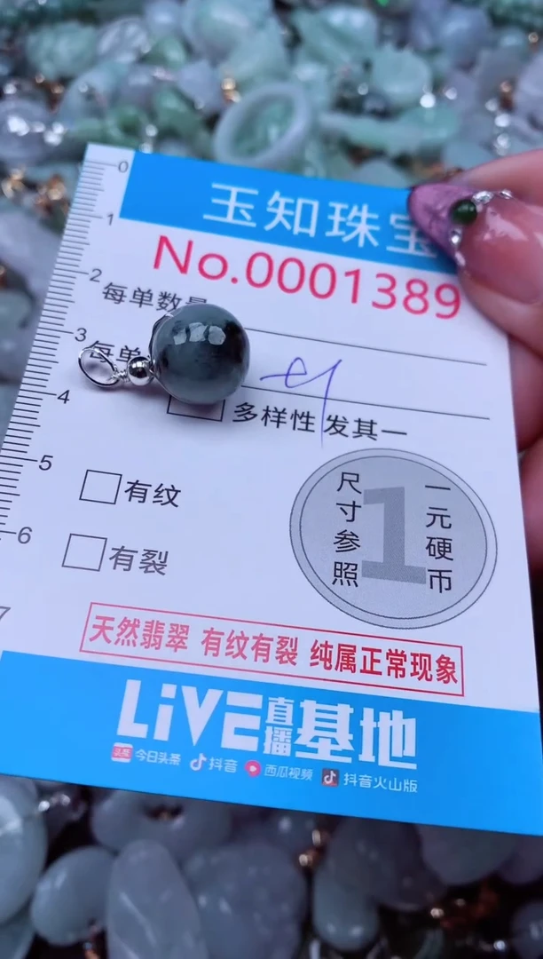 吊坠(不含链)未镶嵌翡翠1389