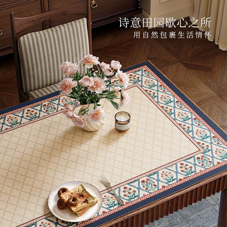 范居波西塔诺美式复古桌垫长方形防水防油餐桌垫桌面保护垫子