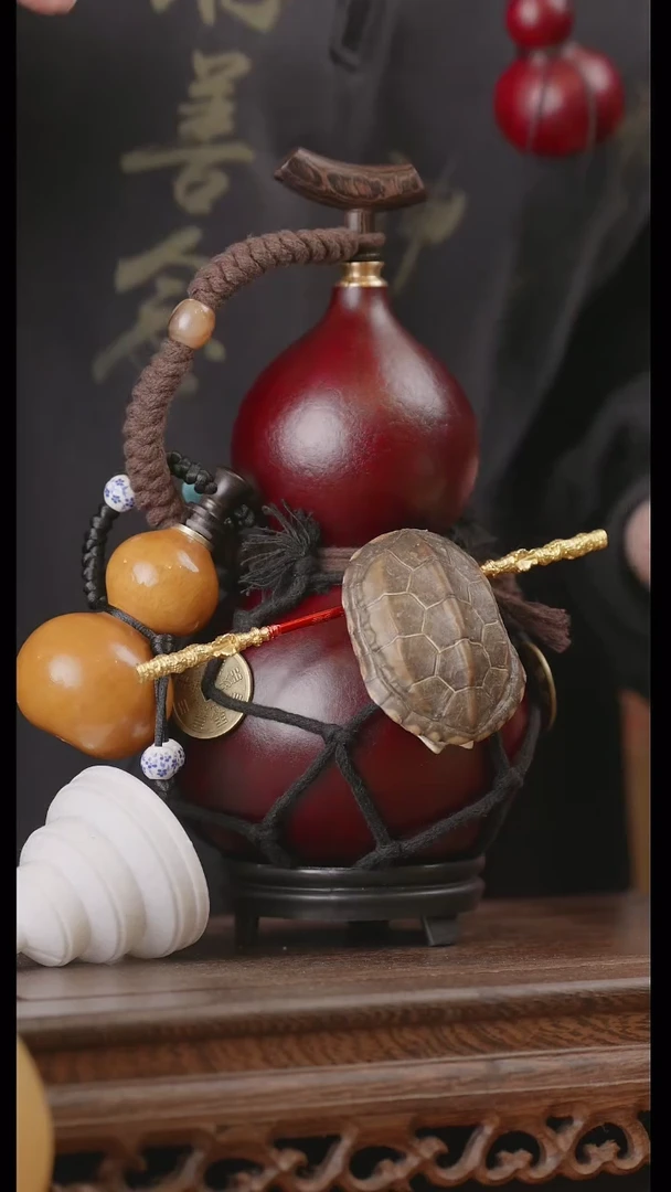 【闪购商品】125号精品天然大漆工艺防渗内胆酒葫芦~