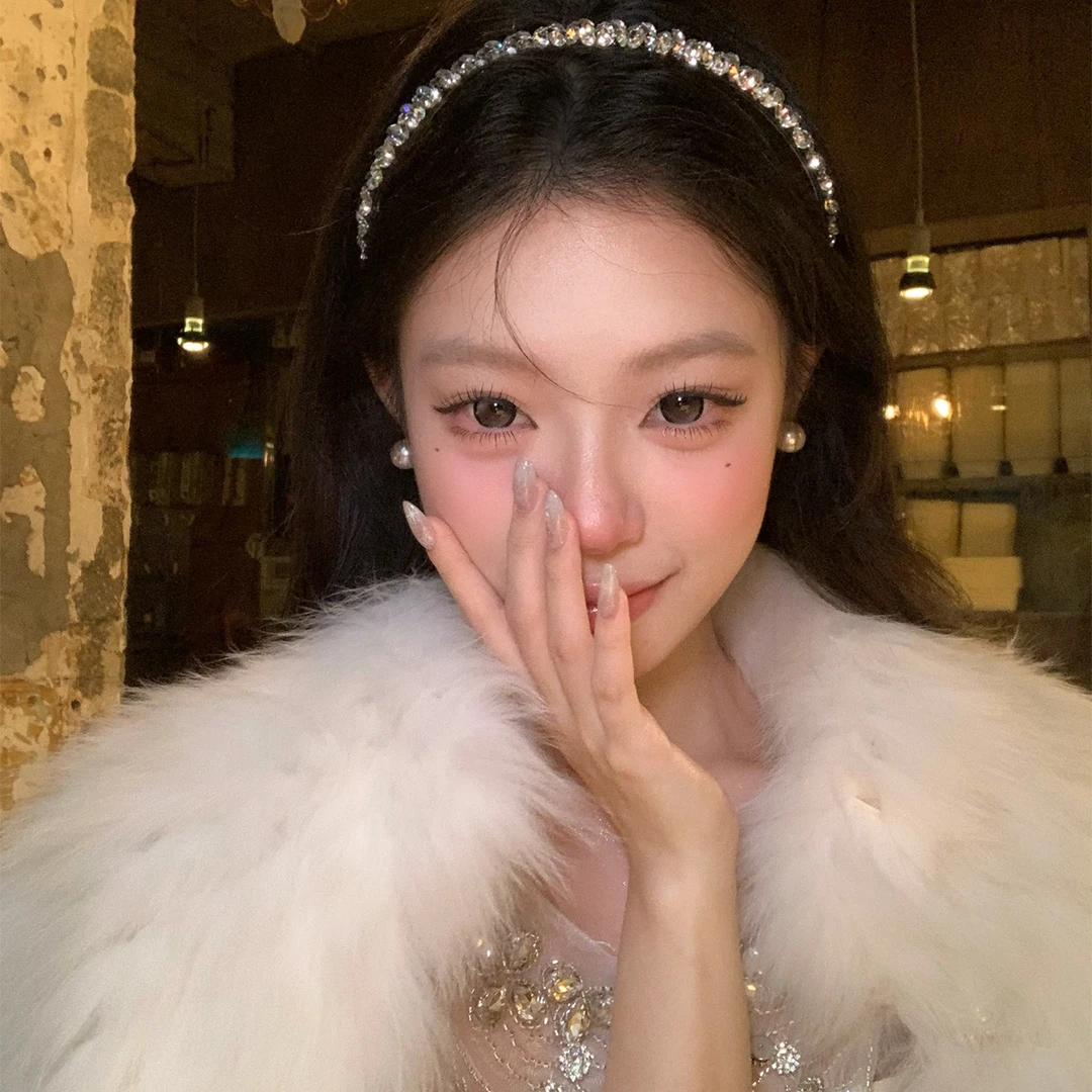 千金感轻奢满锆发箍女高颅顶头箍高级感日常外戴气质头发饰