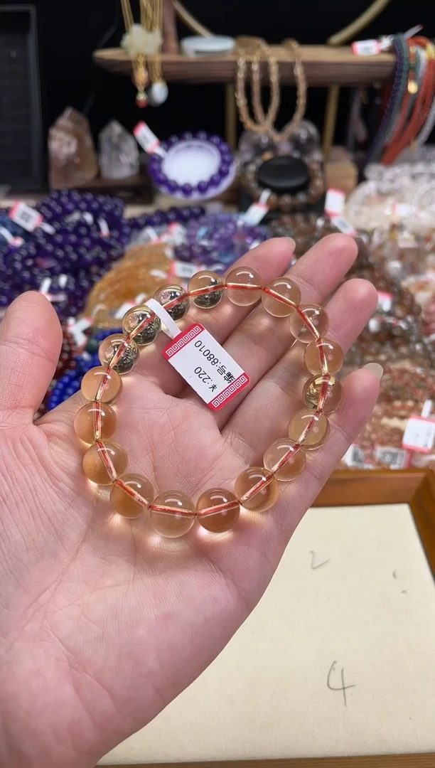 【闪购商品】水晶手链未镶嵌黄水晶手链