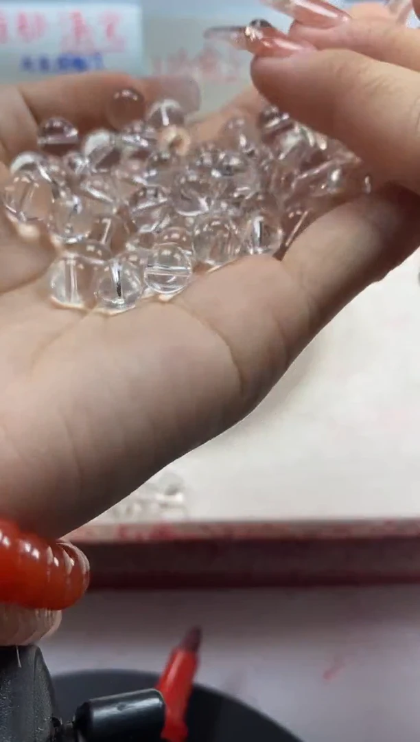 【闪购商品】水晶颈饰未镶嵌w189白水晶8mm*25颗